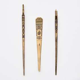 Russian Silver-Gilt and Champlevé Enamel Desk Set