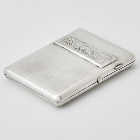 Russian Silver Cigarette Case