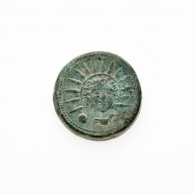 Anonymous Issue. c. 217-215 B.C.E. AE Uncia (12.66g, 30mm).