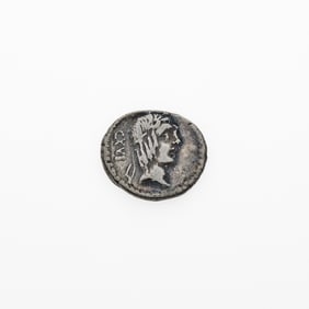 L. Calpurnius Piso Frugi. c. 90 B.C.E. AR Denarius (3.87g, 18mm).
