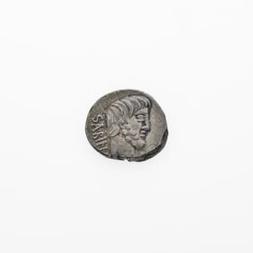 L. Titurius L.f. Sabinus. c. 89 B.C.E. AR Denarius (3.96g, 18mm).