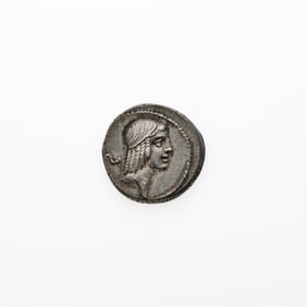 C. Piso L. f. Frugi. c. 67 B.C.E. AR Denarius (3.95g, 18mm).