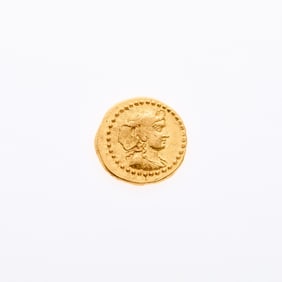 L. Cestus and C. Norbanus. c. 43 B.C.E. AV Aureus (7.98g, 20mm).