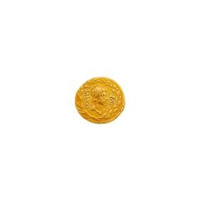 Marcus Junius Brutus and P. Servilius Casca Longus. c. 43-42 B.C.E. AV Aureus (7.32g, 19mm).