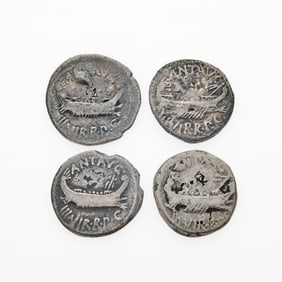 Mark Antony. c. 32-31 B.C.E. Lot of 4 AR Legionary Denarii.
