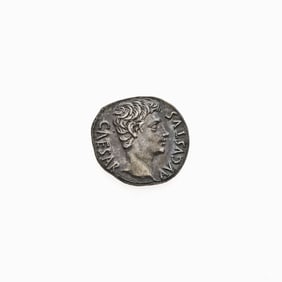 Augustus. c. 19 B.C.E. AR Denarius (3.87g, 19mm).