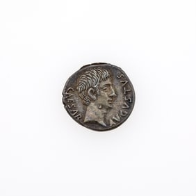 Augustus and P. Petronius Turpilianus (Moneyer). c. 19 B.C.E. AR Denarius (3.97g, 19mm).