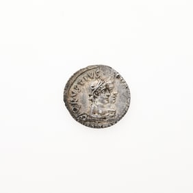 Augustus and Q. Rustius (Moneyer) c. 19 B.C.E. AR Denarius (3.62g, 18mm).
