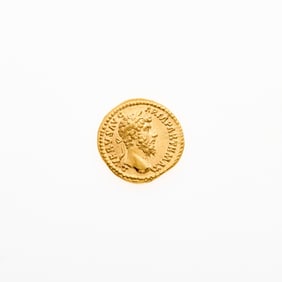 Lucius Verus. c. 165-166 C.E. AV Aureus (7.34g, 19mm).