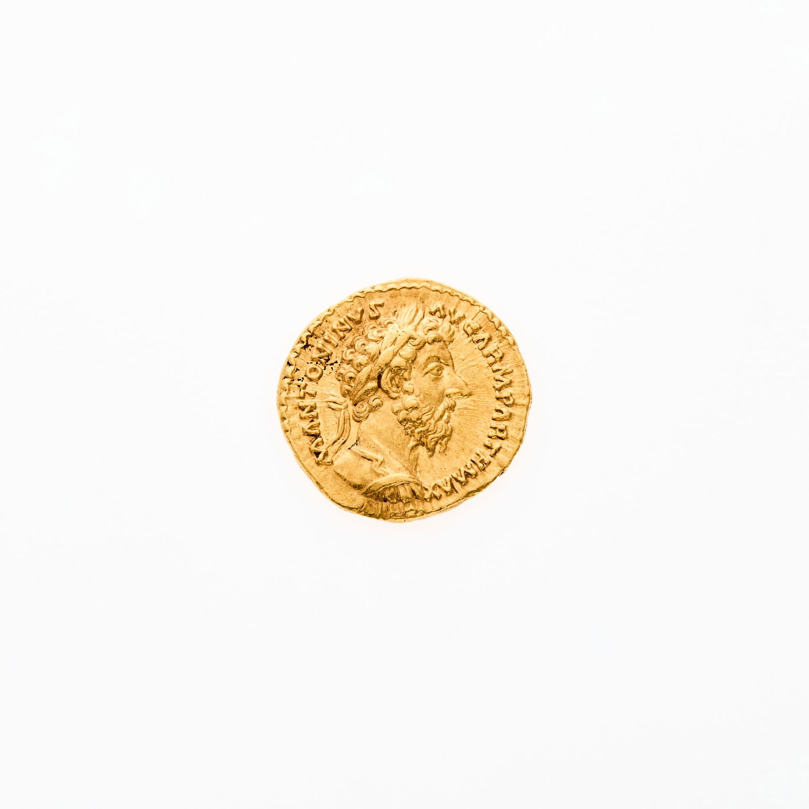 Marcus Aurelius. c. 168 C.E. AV Aureus (7.26g, 19mm). (1 of 2)