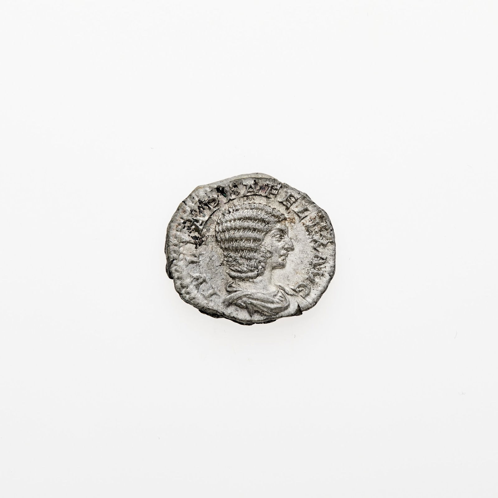 Julia Domna, wife of Septimius Severus, struck under Caracalla. c. 211-217 C.E. AR Denarius (3.18g, (1 of 2)