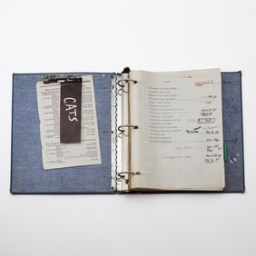 Jake Bell’s Annotated Production Book and Script from Cats