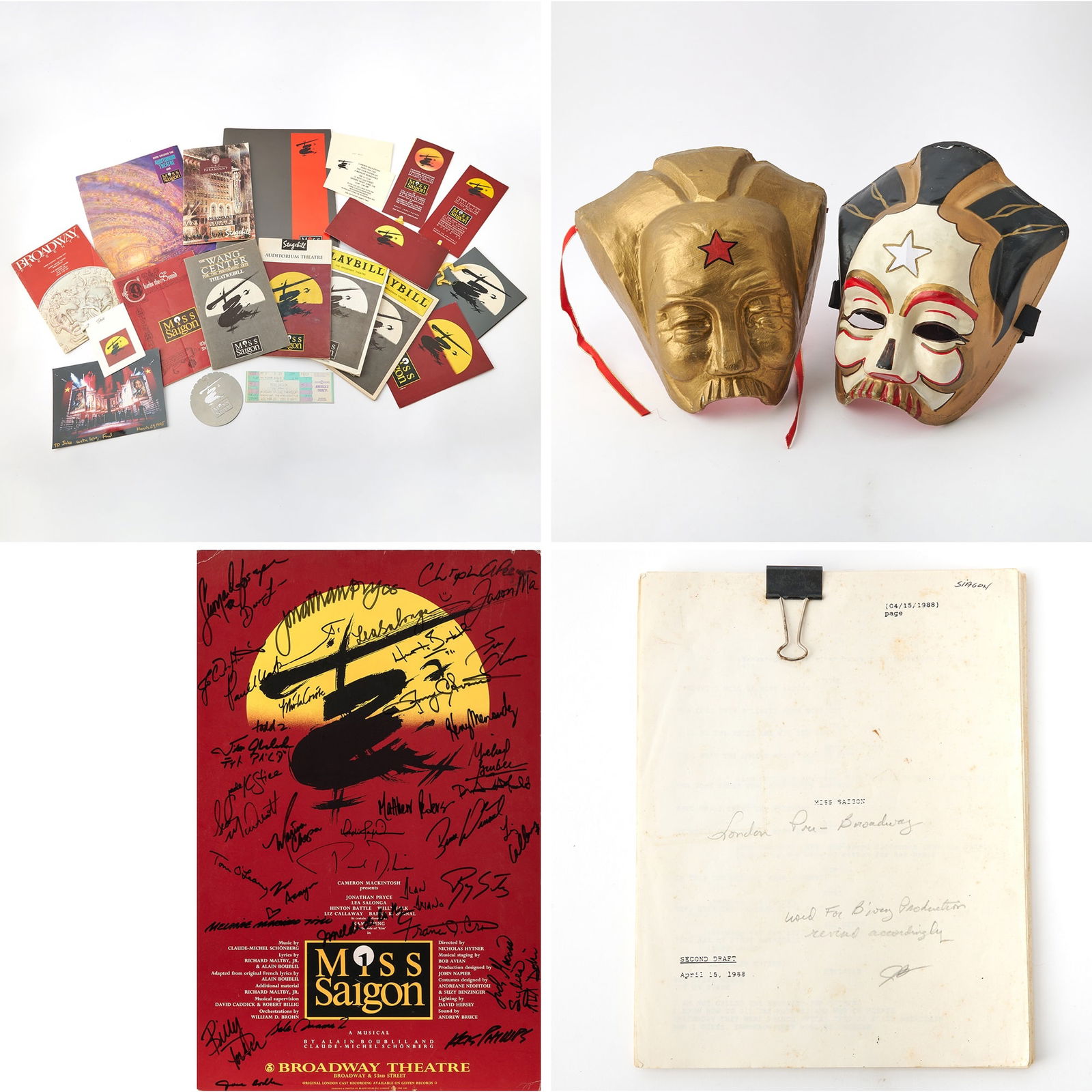 A script, posters, and promotional items from Miss Saigon (1 of 13)