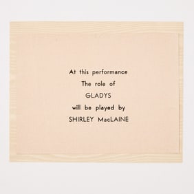 The understudy role that launched the career of Shirley MacLaine