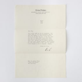 An emotional letter from Richard Rodgers