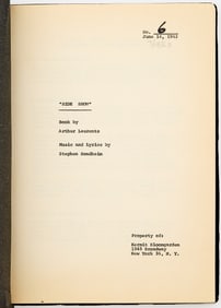 Stephen Sondheim's Side Show, later called Anyone Can Whistle
