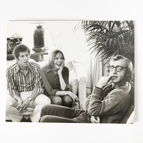 Vintage photographs depicting Tony Roberts with Woody Allen and Diane Keaton