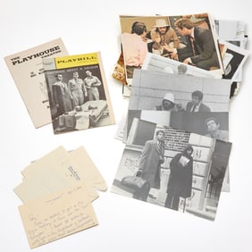 A large group of photographs and notes from the career of Tony Roberts