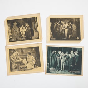 An extensive collection of silent film era lobby cards dating from 1917 to 1919