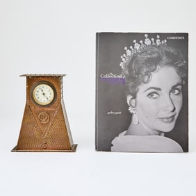 An Arts & Crafts mantel clock owned by Elizabeth Taylor