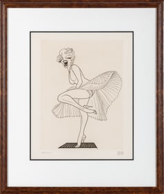Marilyn in the famous subway scene in The Seven Year Itch