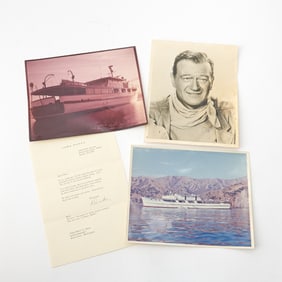 A collection of material on John Wayne and his yacht Wild Goose