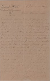 A Leoncavallo autograph letter signed