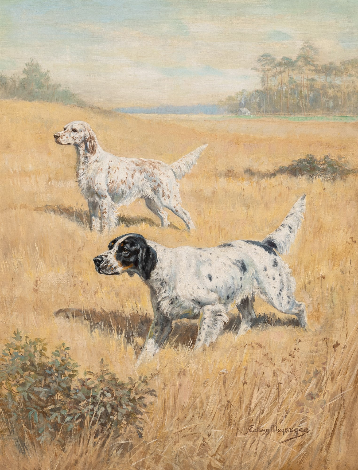 Edwin Megargee: American, 1883-1958The English SetterSigned Edwin Megargee (lr)Oil on canvas23 x 18 1/8 inches (58.4 x 46 cm)Provenance:Field &am
