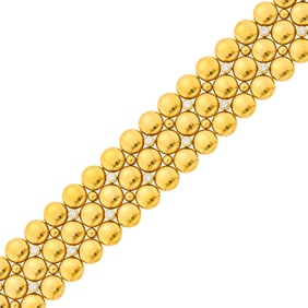 Cartier Reversible Two-Color Gold and Diamond 'Honeymoon' Bracelet, France