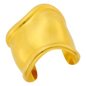 Tiffany & Co., Elsa Peretti Gold 'Bone' Cuff Bangle Bracelet