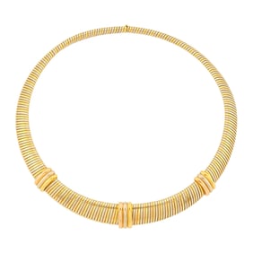 Cartier Tricolor Gold 'Trinity' Snake Link Necklace
