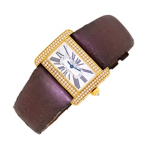 Cartier Gold and Diamond 'Tank Divan' Wristwatch, Ref. WA 301071