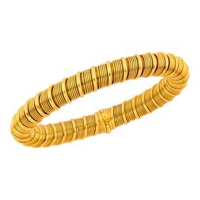 Garrard Gold Coiled Bangle Bracelet