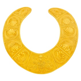 High Karat Gold Bib Necklace