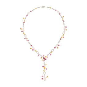 Cartier White Gold, Colored Stone and Diamond 'Meli Melo' Necklace