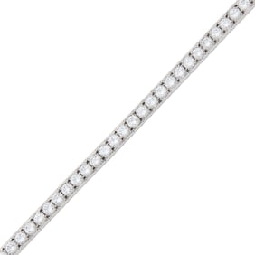 Tiffany & Co. Platinum and Diamond Straightline Bracelet