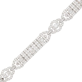 Platinum and Diamond Bracelet