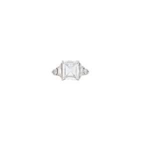 Platinum and Diamond Ring
