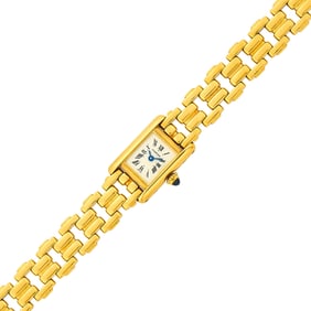 Cartier Paris Gold 'Tank' Wristwatch