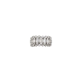 Platinum and Diamond Band Ring