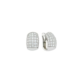 Piaget Pair of White Gold and Diamond Earclips