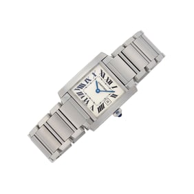 Cartier Stainless Steel 'Tank Francaise' Wristwatch, Ref. 2465