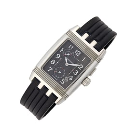 Jaeger LeCoultre Stainless Steel 'Gran Sport Day/Night Reverso Duoface' Wristwatch, Ref. 295.8.51