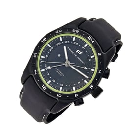 Porsche Design Black Titanium 'WAPA 71 IND Globetimer GMT' Chronometer Wristwatch, Ref. 6014.0401