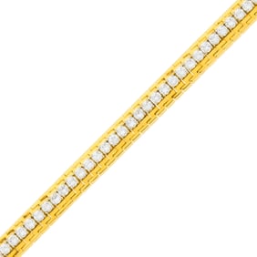 Oscar Heyman & Brothers Gold, Platinum and Diamond Bracelet
