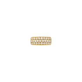 Van Cleef & Arpels Gold and Diamond Band Ring