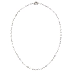 J. E. Caldwell & Co. Platinum and Diamond Chain Necklace