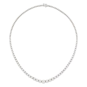 White Gold and Diamond Necklace