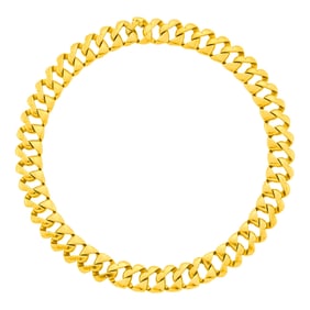 Tiffany & Co. Gold Curb Link Necklace