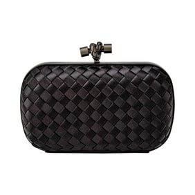 Bottega Veneta Pochette Knot Silk Clutch
